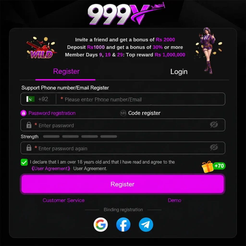 999V Game Registration Step By Step